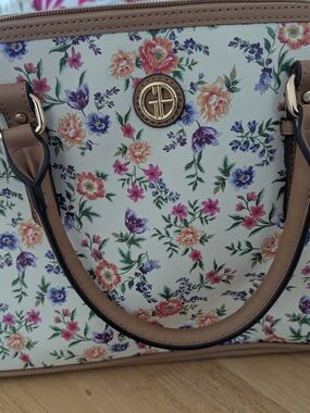 Crossbody Dome Satchel Large Floral Print